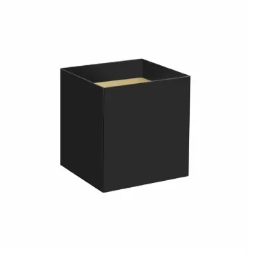 Cachepo Quadrado Arrazo 11cm Preto